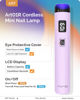 Picture of Melodysusie Handheld UV Light for Gel Nails, ART01R Cordless Gel X Nail Lamp Rechargeable with LCD Display, Eye-Protective Cover Flash Cure Nail Dryer for Rhinestone Glue Decoration DIY At Home Purple