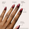Picture of Harry Potter™ x Glamnetic Press On Nails - Gryffindor™ | Scarlet Red Lightning Graphic Short Almond False Nails, Reusable Stick On Fake Nails with Glue | Salon Quality | 15 Sizes - 30 Nail Kit