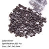 Picture of Vlasy 200Pcs Nano Ring Beads Silicone Lined Beads for Nano Ring Human Hair Extensions 5 Color Optional (Brown)