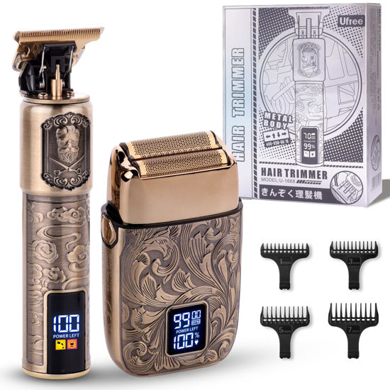 Picture of Ufree Electric Razor for Men Foil Shavers for Men, Hair Beard Trimmer for Men Grooming Shaving Kit Face Mustache, Cordless Head Shavers for Bald Men Barber Clippers, Birthday Gifts for Him