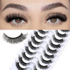 Picture of FARRED Wispy Lashes Short Eyelashes Fluffy Cat Eye False Eyelash Russian Strip Lash Natural Fox Eye Lashes that Looks Like Extension 10 Pairs Volume Winged Eyelashes Pack for Daily Makeup (Z17|8-15MM)