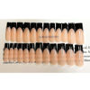 Picture of DANMANR Long Press on Nails Balck Square French Fake Nails Full Cover Acrylic False Nails for Women and Girls 24PCS