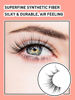 Picture of Wispy Lashes False Eyelashes Natural Cat Eye Lashes 12mm Strip Lashes withThin Band Siliglli Cat Eyelashes 3D Volume False Lashes C Curl Eyelashes Pack 7 Pair
