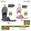 Picture of OSTADARRA 6 Pairs Spa Slippers, Non Slip Disposable Slippers For Guest, Washable Reusable, Which Can Be Used As Women Men, House, Indoor, Bathroom, Bedroom, Hotel, Bride Slippers (2 sizes)