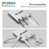 Picture of MR.GREEN Manicure Sets Pedicure Kits Stainless Steel Nail Clipper Personal Care Tools with PU Leather Case (Gray)