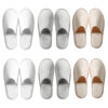 Picture of OSTADARRA 6 Pairs Spa Slippers, Non Slip Disposable Slippers For Guest, Washable Reusable, Which Can Be Used As Women Men, House, Indoor, Bathroom, Bedroom, Hotel, Bride Slippers
