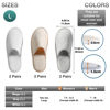 Picture of OSTADARRA 6 Pairs Spa Slippers, Non Slip Disposable Slippers For Guest, Washable Reusable, Which Can Be Used As Women Men, House, Indoor, Bathroom, Bedroom, Hotel, Bride Slippers