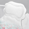 Picture of SetSail Bath Pillow, Relaxing Bath Pillows for Tub Neck and Back Support Soft 4D Breathable Air Mesh Ergonomic Bathtub Pillow with 6 Strong Suction Cups and Hook Luxury Bathroom Accessories,White