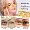 Picture of 30 Pairs 24K Gold Eye Masks & Lip Masks, Crystal Collagen Gel Under Eye Patches for Puffy Eye, Moisturizing Cooling Skin Care Lip Eye Patches for Puffiness and Dark Circles