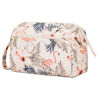 Picture of Narwey Large Women Makeup Bag Wide-open Make up Bag Travel Cosmetic Organizer Toiletry Bag for Cosmetics Toiletries Accessories (Beige Flamingo)