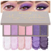 Picture of Kaely 6 Color Purple Eyeshadow Makeup Palette, Purple Series Mini Eyeshadow Palette, Purple Glitter Eyeshadow, Matte & Shimmer Purple Eye Shadow Eys Make, Travel Friendly Size, Built-in Mirror 09#
