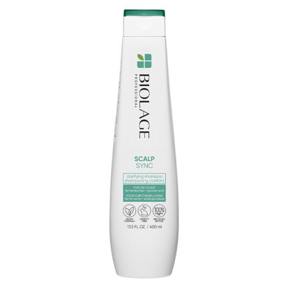 Picture of Biolage Scalp Sync Clarifying Shampoo | Removes Residue, Buildup & Excess Oil | Paraben & Silicone Free | For Oily Hair & Scalp | Vegan | Clarifying Salon Shampoo