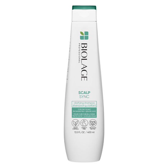 Picture of Biolage Scalp Sync Clarifying Shampoo | Removes Residue, Buildup & Excess Oil | Paraben & Silicone Free | For Oily Hair & Scalp | Vegan | Clarifying Salon Shampoo