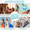 Picture of URSKYTOUS Gifts for Girls Initial Makeup Bag Personalized Cosmetic Bag with Zipper Cute Travel Toiletry Bag Waterproof PU Preppy Makeup Pouch Birthday Gift for Teen Girls Women(Blue B)
