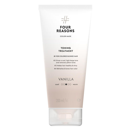 Picture of Four Reasons Color Mask - Vanilla Blonde - (27 Colors) Color Depositing Conditioner, Toning Treatment, Tone & Enhance Color-Treated Hair - Semi Permanent Hair Dye, Vegan and Cruelty-Free, 6.76 fl oz