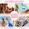 Picture of URSKYTOUS Initial Makeup Bag Personalized Preppy Travel Small Cosmetic Bag Cute PU Pink Chenille Letter Makeup Pouch for Purse Waterproof Zippered Toiletry Organizer for Women Girls Kids Friends (Z)