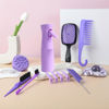Picture of 12 Pcs Hair Brush Set for Women, Spray Bottle, 3 Pieces Slick Back Hair Brushes for Toddlers, Soft Scalp Massager, Detangling Hairbrush for Wet Dry Curly Hair Detangling, Wide Tooth Combs (purple)