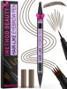 Picture of iMethod Eyebrow Pen - Eyebrow Pencil Magic 2-in-1 Eye Brow Pencils for Women with 4-Fork-Tip and Precise Brush-Tip Create Natural Hair-Like Brows, Last All Day, Microblading Eyebrow Pen, Dark Brown