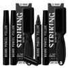 Picture of 4 Pack Beard Filling Pen Kit with 4 Tips - Waterproof Beard Pencil for Men, Fill, Shape & Define with Brush - Striking Viking (Jet Black)