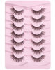 Picture of Natural Lashes Mink Natural Eyelashes False Eyelashes Natural Look False Lashes Wispy Eye Lashes Cat Eyelashes Fake Lashes KD02