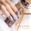 Picture of RARJSM Silver Cat Eye Gel Nail Polish 9D Cateye Galaxy Universal Glitter Shimmer Velvet Ice Gel Polish Single Bottle 15ml with Magnetic Stick UV LED Curing Requires Soak Off Home Salon DIY Manicure