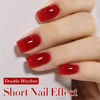 Picture of Double Rhythm 15ML Gel Polish Jelly Sheer Pastel Light Milky Color 1 PC 0.53 OZ Bottle UV Nail Polish Art Salon at Home for Women (Translucent Red-B-A1449)