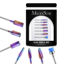 Picture of MelodySusie Nail Drill Bits Set, 7pcs Tungsten Carbide Diamond Nail Drill Bits for Acrylic Nails Poly Gel Cuticle Remove, 3/32'' Professional Nail Bits for Nail Drill Efile (A-Colorful)