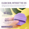 Picture of Sud Scrub® Antimicrobial Silicone Face Scrubber, 1 Pack, Gentle Face Exfoliator for Sensitive Skin, Eco Friendly Facial Cleansing Brush, Exfoliating Face Brush for Men and Women (Purple)