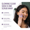 Picture of Sud Scrub® Antimicrobial Silicone Face Scrubber, 1 Pack, Gentle Face Exfoliator for Sensitive Skin, Eco Friendly Facial Cleansing Brush, Exfoliating Face Brush for Men and Women (Purple)