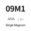 Picture of STIGMA #12(9M1) Standard Disposable Tattoo Needle Cartridges with Membrane Safety Cartridges for Tattoo Artists Weaved Magnum Shader 20Pcs Standard Pack EN05-20-1209M1