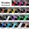 Picture of NIACONN 18 Colors Hair Tinsel Kit, 48 Inch 3900 Strands Glitter Tinsel Hair Extensions for Women, Fairy Hair Tinsel for Christmas New Year Halloween Cosplay Party