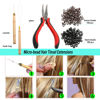 Picture of NIACONN 18 Colors Hair Tinsel Kit, 48 Inch 3900 Strands Glitter Tinsel Hair Extensions for Women, Fairy Hair Tinsel for Christmas New Year Halloween Cosplay Party
