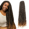 Picture of The BOHOBABE Pre-twisted Passion Twist Crochet Hair 20 Inch Long Pre-looped Crochet Passion Twist Braiding Hair 8 Packs Soft Bohemian Twists (T27)