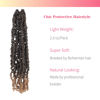 Picture of The BOHOBABE Pre-twisted Passion Twist Crochet Hair 20 Inch Long Pre-looped Crochet Passion Twist Braiding Hair 8 Packs Soft Bohemian Twists (T27)