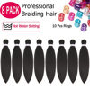 Picture of Alrence Pre Stretched Braiding Hair Long Braid 12 Inch 8 Packs Professional Braiding Hair Extensions Synthetic Crochet Twist Braids (12 Inch, 4#)