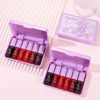 Picture of 6 Colors Lip Tint Stain Korean Lip Gloss, Matte Velvet Lip Tint Natural Plumping Lip Stain, Multi-Use Lip and Cheek Tint Mini Liquid Lipstick, Long lasting Non-Stick Cup Waterproof, Lip Color Makeup
