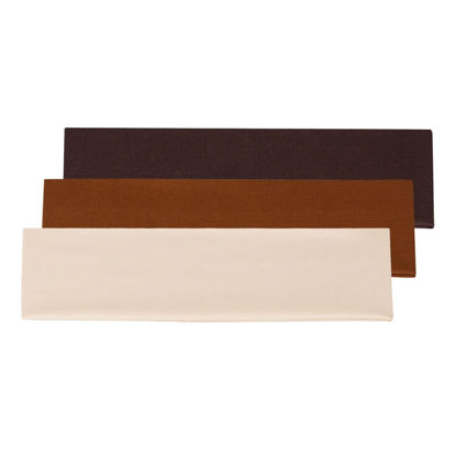 Picture of Yiwafu 3 Pack Yoga Headbands for Women, Non Slip Elastic Sweat Hairbands, Solid Color Head Accessories Headscarves Hair Hoop, Sweat-Absorbing Hairbands for Sports, Fitness, Running