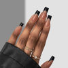 Picture of BTArtboxnails XCOATTIPS French Tip Nails - Long Press on Nails, Square Nail Tips Black, French Tip Press on Nails, Soft Gel False Nail Tips, Soak Off Acrylic Fake Nails Valentines Day Gift