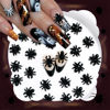 Picture of 50Pcs Halloween Nail Art Charms 3D Black Spider Nail Charms Black Spider Resin Nail Supplies for Acrylic Nails Halloween Spider Nail Gems and Charms Nail Jewelry for Women Halloween DIY Nail Art