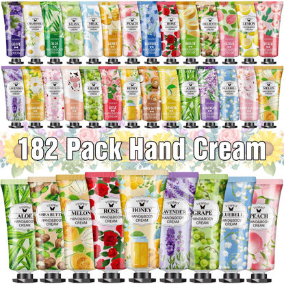 Picture of VESPRO 182 Pack Hand Cream Gifts Set For Women, Mini Hand Lotion for Christmas Stocking Stuffers Gifts, Wedding Shower Favors and Thank You Gifts, Bulk Hand Lotion Travel Size for Dry Cracked Hands