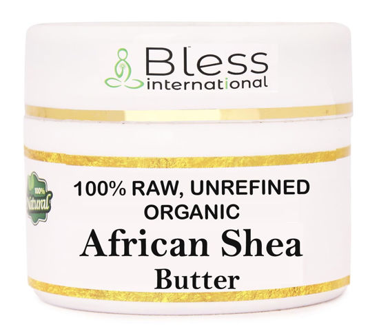 Picture of Organic Raw African Shea Butter 100% Pure,Natural & Unrefined| Skin Moisturizer For Face, Body & Hair| 4 OZ/115 GM Ivory/White Grade A | DIY Creams, Balms, Lotions, Soaps| Moisturizes Dry Skin