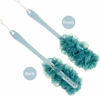Picture of Arswin Back Scrubber for Shower,Loofah Long Handle Bath Body Brush,Soft Nylon Mesh Sponge for Shower,Loofah On a Stick for Men Women,Exfoliating Scrub Cleaning Luffa for Elderly(3-Pack,Blue)
