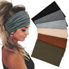 Picture of Sefiinh Wide Headbands For Women Stretch Headband Boho Head Bands Women's Hair Band Turban Workout Hairband Accessories 6 Pack