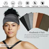 Picture of Sefiinh Wide Headbands For Women Stretch Headband Boho Head Bands Women's Hair Band Turban Workout Hairband Accessories 6 Pack