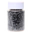 Picture of NIACONN 1000pcs Microlink Beads 4mm Silicone Lined Hair Tinsel Beads Micro Link Rings for Hair Extension - Black