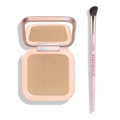 Picture of KYDA Face Sculpting Contour Palette, Natural Shimmer Smooth Contour Pressed Powder, Ultra-fine Lightweight, Easy to Blend, Multiuse Baked Contour Makeup-BRONZER