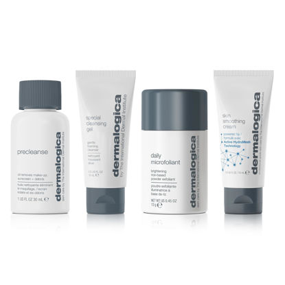 Picture of Dermalogica Discover Healthy Skin Kit - Includes: Precleanse, Face Wash, Face Exfoliator, & Moisturizer - Wash Away Impurities To Reveal Glowing Skin