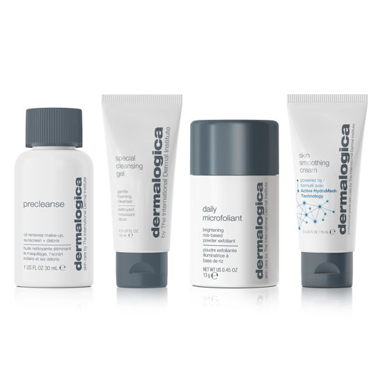 Picture of Dermalogica Discover Healthy Skin Kit - Includes: Precleanse, Face Wash, Face Exfoliator, & Moisturizer - Wash Away Impurities To Reveal Glowing Skin
