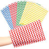 Picture of Tatuo 12 Pieces Korean Exfoliating Mitt Exfoliating Glove Italy Towel Body Skin Scrubber Exfoliating Scrubber for Remove Dead Skin Exfoliating Washcloth Korean(Small,Green, Red, Yellow, Blue)