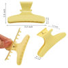 Picture of Ondder 12 Pack Butterfly Hair Clamps Clips Hair Claw Clips Salon Pro Section Clip for Styling, Sectioning, Cutting, Coloring Large Hair Clips Hairdressing Salon Tool Hair Accessories for Women Girls